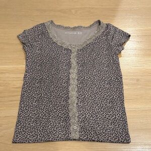 Abercrombie kids Leopard Print Top Size 13/14
